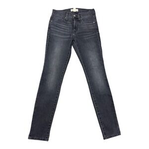 Madewell 9" Mid-Rise Skinny Jeans Faded Black Grey Size 25 Fair Trade Certified
